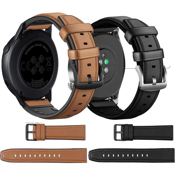 Silicone Leather Band For Samsung Galaxy 46mm/42mm/Active 2 Gear S3 Frontier/Huawei Watch GT 2E/2/Amazfit Bip/GTS Strap 20/22mm