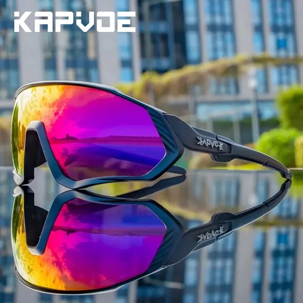 Kapvoe – lunettes de soleil polarisées pour hommes et femmes, cyclisme sur route, montagne, vélo, sport, pêche