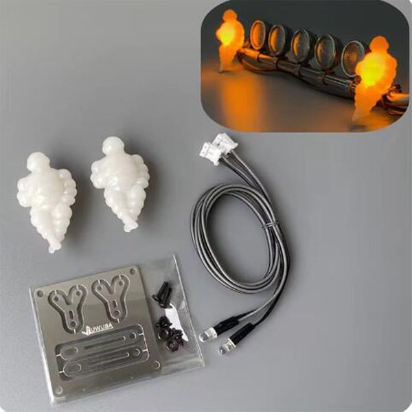 1 Paar LED Leuchtpuppen-Beleuchtungs-Upgrade für 1/14 Tamiya RC Truck Kipper 770S ACTROS AROCS TGX DIY-Teile