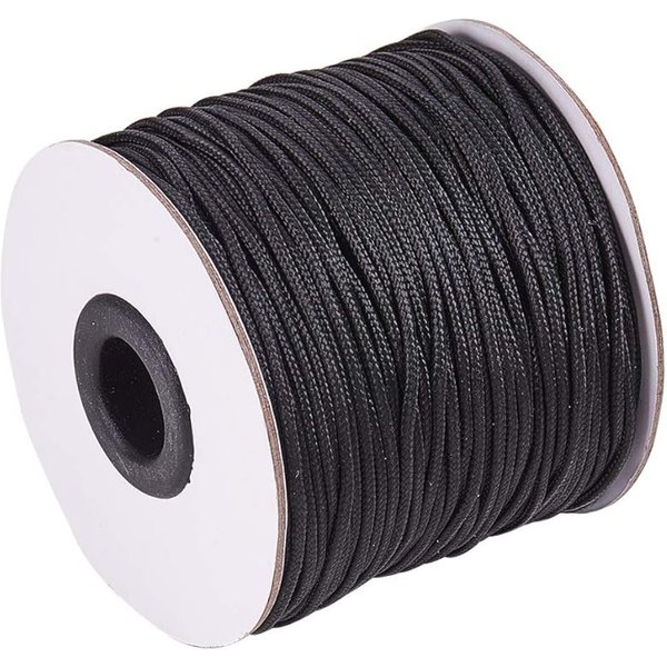 1,5 mm, 100 Yards, schwarze Nylonschnur, Windspiel-Schnur, Ersatz, geflochtener Lift-Schatten-Blindschnur für die Reparatur von Windows, römischen Rollen