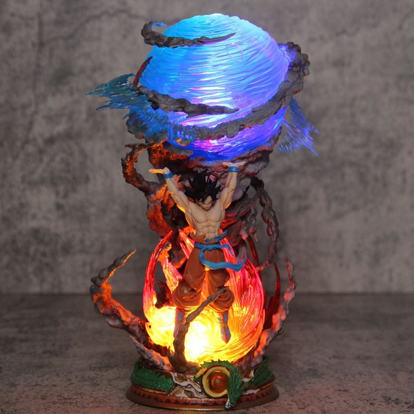Figurki Dragon Ball 25 cm, Bomba Duchowa Son Goku, Figurki Anime Super Saiyan, Statuetka PVC, Figurka Akcji, Model Kolekcjonerski, Zabawki, Prezent