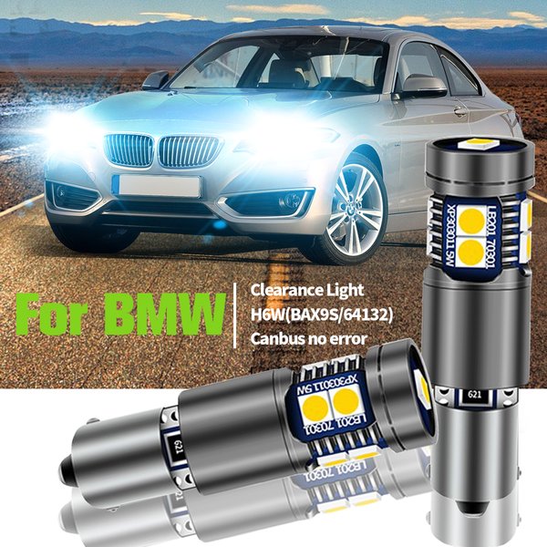 2x feu de stationnement LED lampe de dégagement H6W BAX9S 64132 Canbus pour BMW série 1 F20 F21 série 2 F23 F22 F87 F30 F80 F34 F31 X5 E53