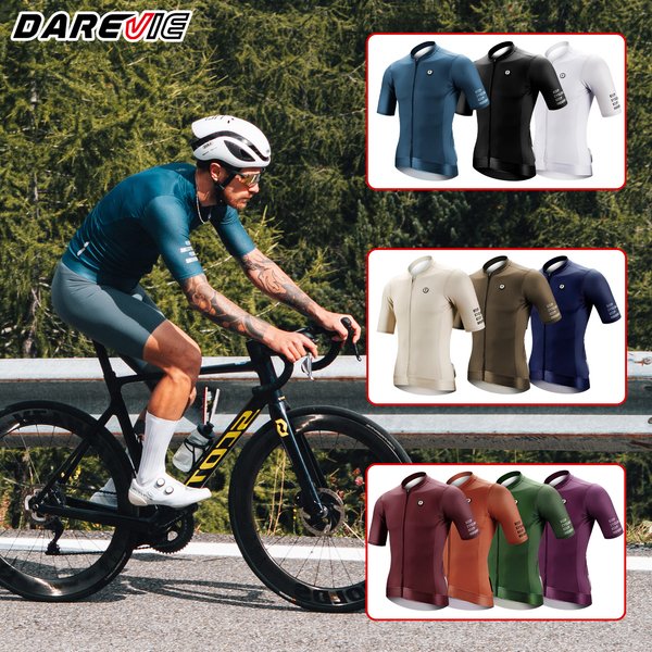 DAREVIE Radtrikot LSF 50, Anti-UV-Trainingsebene, schmale Passform, kleine Größe, für Herren, Damen, Herren, Radsport, Maillot, Fahrradtrikot, Radtrikot
