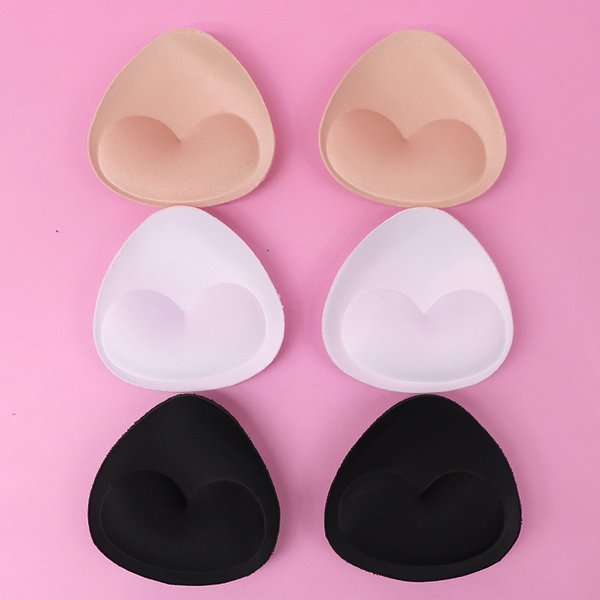 1Pair Sponge Push Up Bra Pads Set for Women Invisible Insert Swimsuit Bikini Breast Enhancers Chest Cup Pads Accessories