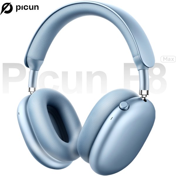 Casque sans fil Picun F8MAX ANC, réduction de bruit active hybride 56dB, audio spatial, écouteurs Bluetooth 6.0, casque circumaural, 65H d'autonomie.