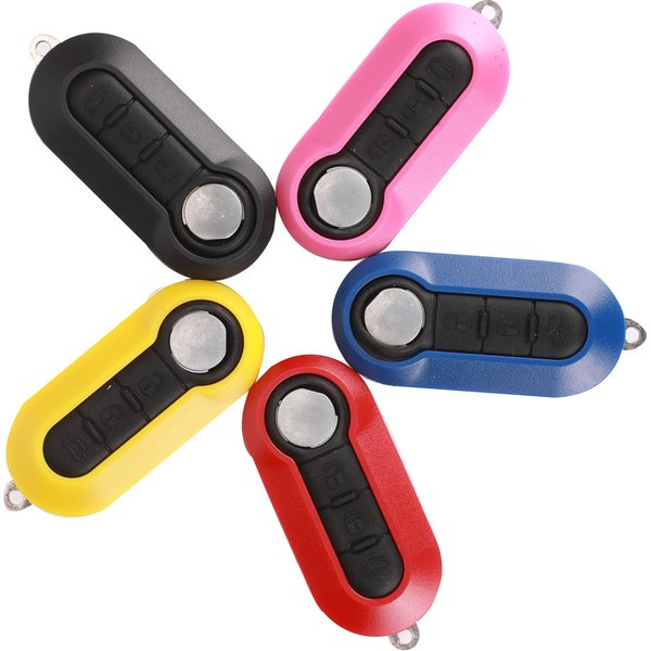 Jingyuqin coque de clé de voiture intelligente à distance pour Fiat 500 Panda Punto Ducato citroën Jumper Nemo Peugeot Boxer Bipper Lancia 3 boutons