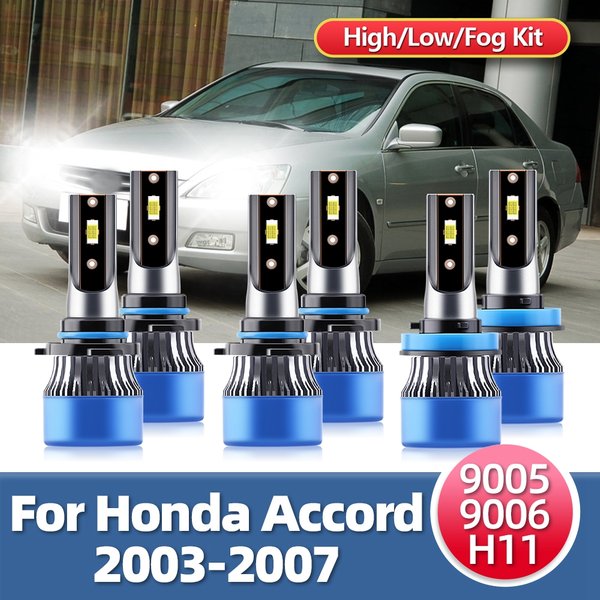 Roadsun 110W 15000Lm LED Headlights Bulbs Plug and Play Easy Installation Car Lamps For Honda Accord 2003 2004 2005 2006 2007