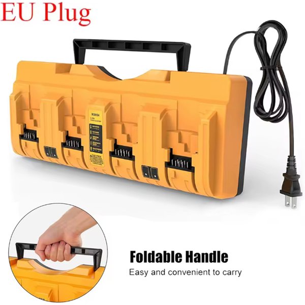 DCB104 Schnellladegerät für DeWalt 12V-18V Vierfach-Lithiumbatterie Gleichzeitiges Laden DCB204 DCB205 DCB127 DCB105