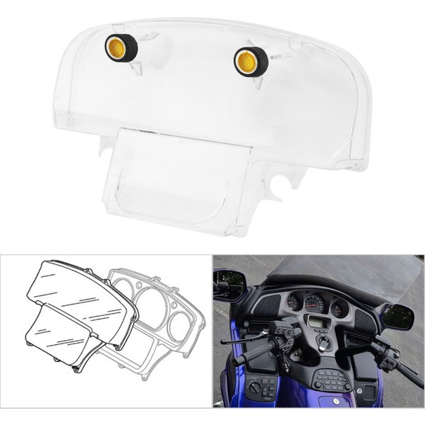 Motorcycle Gauge Speedometer Instrument Cover For Honda Goldwing 1800 GL1800 2001-2005 2002 2003 2004