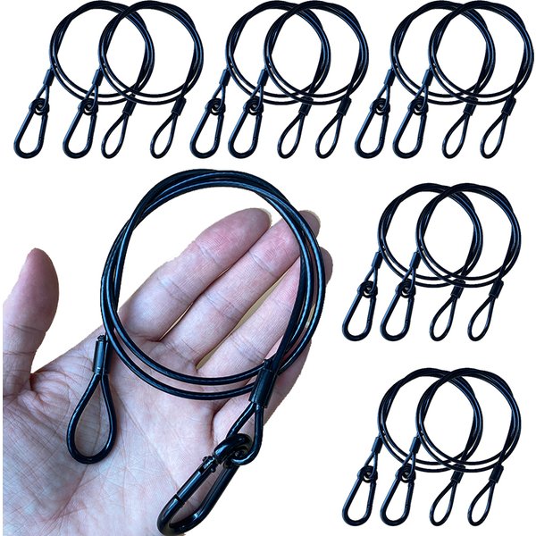 Câble de sécurité pour éclairage de scène, 10 pièces, 3mm x 70cm, Robes en fil d'acier, treillis en aluminium à dégagement rapide, Protection Mobile DJ LED Par Securite
