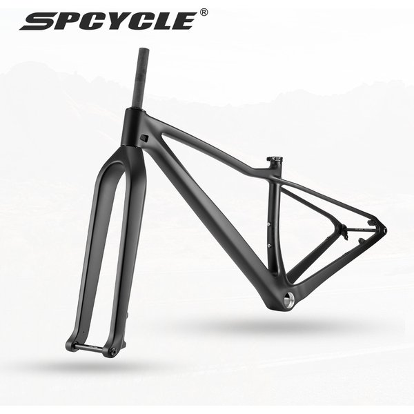 Spcycle 2027 Nowa rama karbonowa MTB 32er, zestaw ramy roweru górskiego typu hardtail 32er z sztywnym widelcem karbonowym 32.
