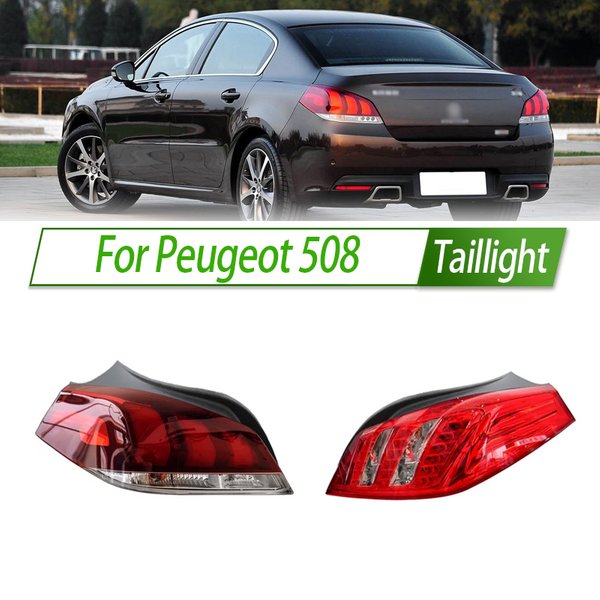 For Peugeot 508 Car Taillight Assembly OEM Style Rear Lamp with Turn Signal Reverse Light Direct Fit Replacement