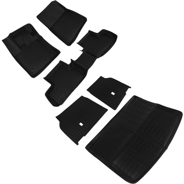 Ensemble de tapis de sol et de coffre AP03 TPE, revêtements de sol pour voiture toutes saisons, compatibles avec Renault Captur 2 2019-2024