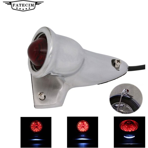 Vintage Old School Crocker Style LED Custom Motorrad-Rücklicht für Harley