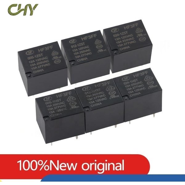 5 stücke industrielle elektronische Leiterplatte diy jqc/hf-3ff-5 005 12 012 24 024 vdc-1zst 1hst Relais für Haushalts geräte