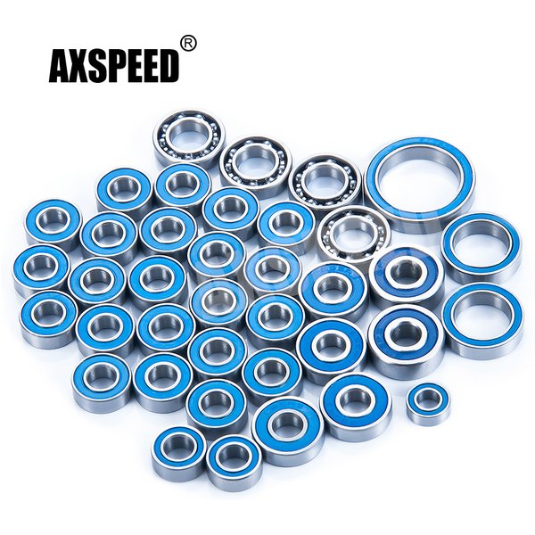 Kit de roulements de moyeu de roue scellés AXSPEED 38 pièces pour Axial SCX10 III AXI03007 1/10 RC Crawler Car Truck Accessoires Pièces de mise à niveau