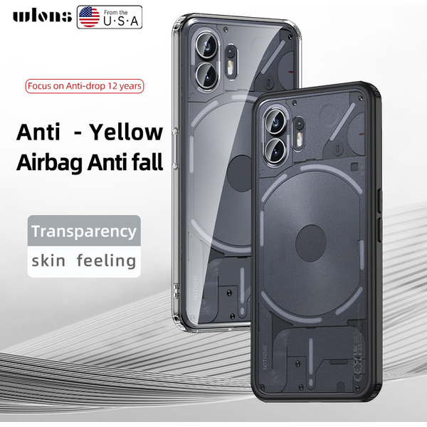 Coque antichoc mate et transparente en cristal de glace pour Nothing Phone 2, protection robuste