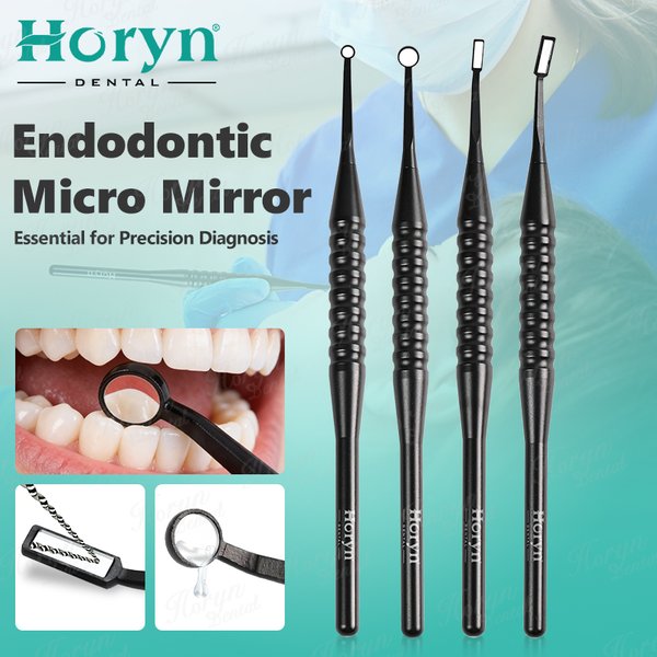 Miroir buccal dentaire HD, réflecteur de surface avant, autoclavable, instrument dentaire pour microchirurgie endodontique, outil de traitement des canaux radiculaires
