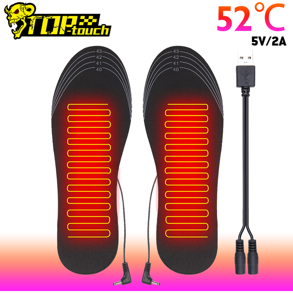 Semelle intérieure chauffante USB, coussinets chauffants pour l'hiver, bottes chauffantes, semelles intérieures chaudes pour Sports de plein air, chaussures de moto