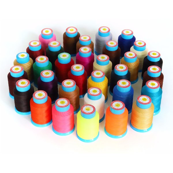 0.55mm 130 Meters Long Round Polyester Waxed Thread Leather Sewing DIY Stitching Purse Craft Bracelet Jewelry String 30 Colors