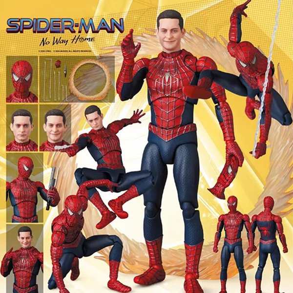 Figurine d'action Ko Mafex241 - Version Tobey Maguire No Way Home, décoration de bureau, jouet de collection pour les fans