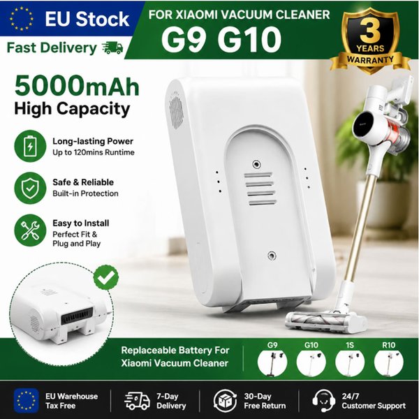 PL Lagerbestand 25,2V Lithium-Akku Passend für Xiaomi Dreame 1C 1S G9 G10 R10 T10 T20 Kabelloser Staubsauger Zubehör