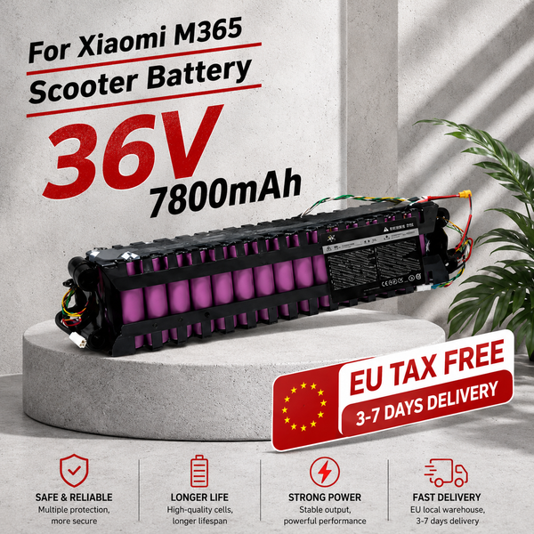 Elektroroller-Akku 36V 7800mAh 10S3P Ersatzakku Passend für Xiaomi M365 M356 15-20 Ersatzakku mit BMS Wasserdicht