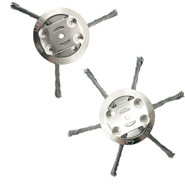 Wire Cutting Heads Rust Prevention Rust Removal Lawn Mower Replacement Parts Patio Sidewalk Lawn Mower Accessories Steel Tool