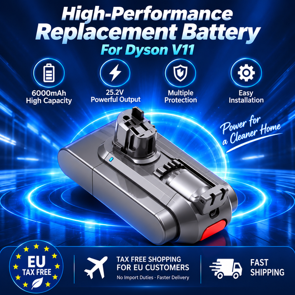 25,2V 6000mAh Akku für Dyson V11 SV15 SV16 SV17 SV18 SV22, V11 Animal Fluffy Staubsauger Li-Ionen-Akku
