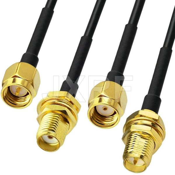 SMA Stecker RP SMA Stecker Auf RP SMA Stecker SMA Weibliche RG174 Koaxialkabel Verlängerung Kabel Kupfer Feeder Draht Für WIFI 3G 4G Antenne
