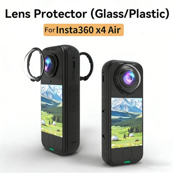 Protection d'objectif transparente et étanche, capuchon de protection anti-rayures à détachement rapide et résistant aux chocs pour accessoire de caméra Insta360 X4 Air