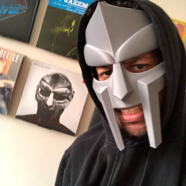 MF DOOM Spartan Maske Retro Hip Hop Metall Gesicht Punk Rock Stern Maske Maskerade Party Cosplay Kostüm Requisiten DJ Bühne Maske für Männer
