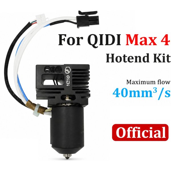 Do bimetalowego hotendu QIDI MAX4 370 ° Głowica drukująca do ekstrudera o wysokim przepływie, przeznaczona do drukarki 3D QIDI MAX4, akcesoria do drukarek 3D.