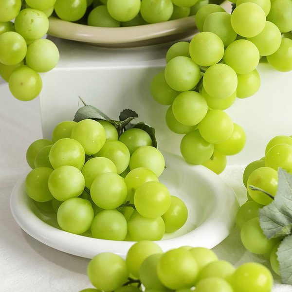 Raisins artificiels, simulation de raisins en grappe, fruits factices, modèle pour la décoration de la maison et du jardin, accessoires de photographie, décorations pour mariage et fête