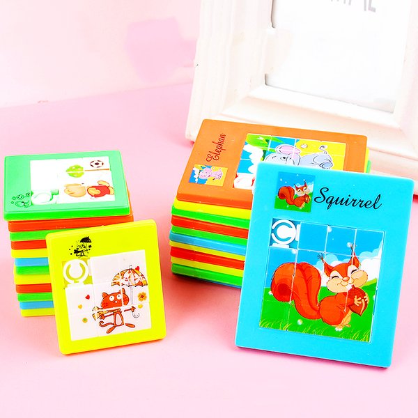 Ensemble de Puzzle animaux mignons, jouets pour enfants, fête d'anniversaire, cadeaux de réception-cadeau pour bébé, prix, boîte au trésor Pinata, paquet de récompense pour garçons et filles, 12