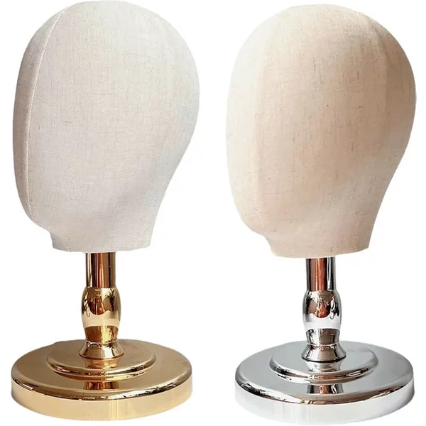 Tête de mannequin de 21 pouces, support de présentation portable pour perruques et chapeaux, idéal pour la coiffure à domicile ou en salon.