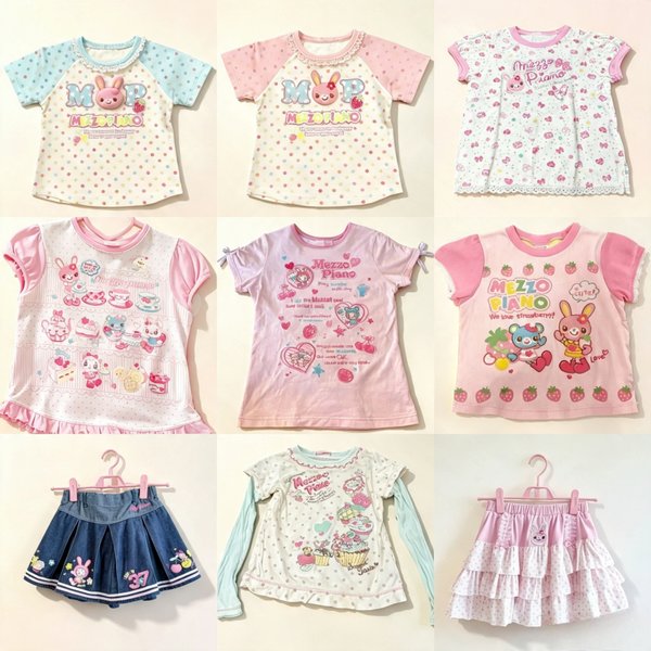 Japanischer Kawaii Lolita-Stil Rock-Set für Damen, Süßes T-Shirt mit Schleife und Katzen-Print, Niedliche Kuchen-Miniröcke, Y2k Harajuku 2-teiliges Set, Neu