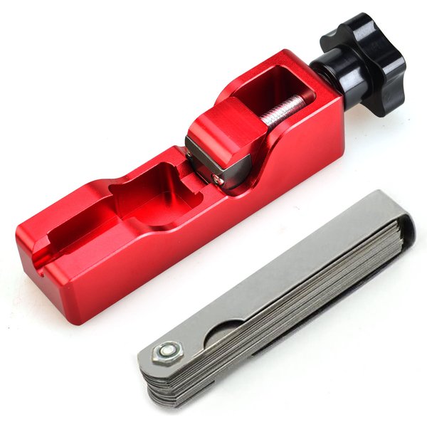 Outil d'écart de bougie d'allumage, compresses d'électrode, kit d'alimentation turbo élevé avec jauge d'épaisseur à 32 lames, 10mm, 12mm, 14mm, 16mm