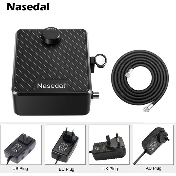 Nasedal – compresseur d'air amélioré 40 PSI, pour modèle de maquillage des ongles, brosse à Air, peinture de gâteau, outil de peinture pour travaux manuels