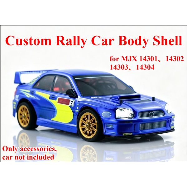 Coque de carrosserie simulée WRC personnalisée HAK1401 pour voiture de rallye RC MJX 14301 14302 14303 14304 1/14, pièce de modification extérieure