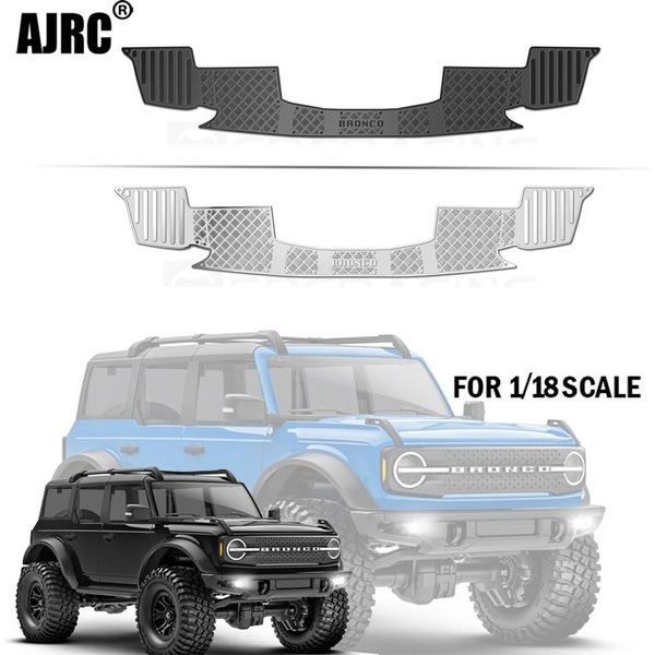 Feuille décorative anti-glissière de pare-chocs arrière/feuille protectrice en métal de Shell de voiture d'acier inoxydable pour 1/18 Traxxas Trx-4m Bronco Trx4m