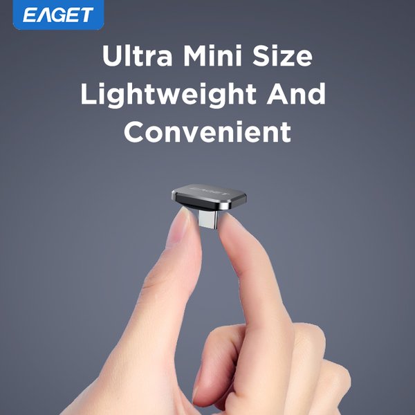 EAGET 8GB/16GB/32GB/64GB Mini Car Type-C USB 2.0 Pendrive Plug & Play do kamery samochodowej, telefonu, Maca, PC, do jazdy samochodem