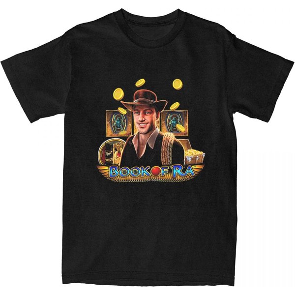 T-shirt manches courtes col rond homme et femme, estival et décontracté, en coton, vintage, avec image imprimée du livre de Ra, grande taille