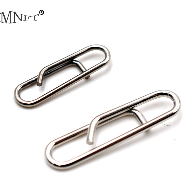 MNFT 50Pcs Powerful Stainless Steel Fast Link Clip Snap Fishing Tackle Quick Change Lead Links Clips Interlock Accessories