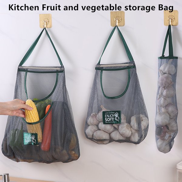 Sacs de rangement réutilisables pour la cuisine, filet de stockage de fruits et légumes pour la maison, vidéo