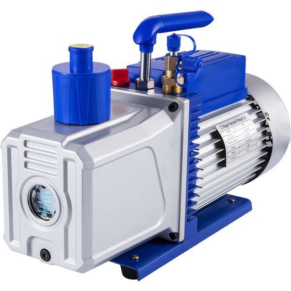 SucceBuy Vakuumpumpe, 10 CFM, 1 PS, Flügelzellenpumpe, 2-stufige HVAC-Rotation, automatisches AC-Kältemittel für die Automobilreparatur, Vakuum-Evakuierung