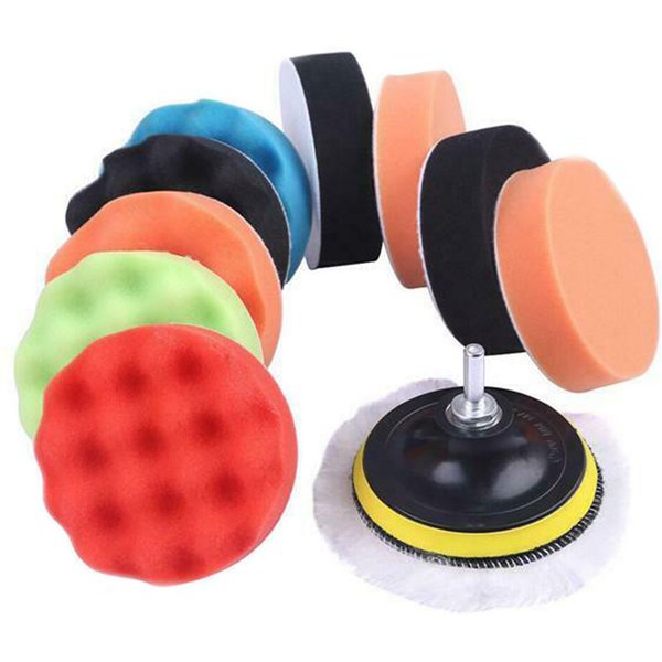 3 Inch Sponge Polisher Waxing Pads Buffing Cleaning Set for Polish Buffer Drill Wheel Car Polishing Removes Scratches Kit