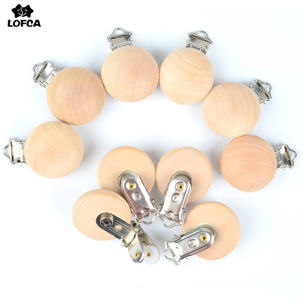 LOFCA pince en bois 5 pièces/lot faisant bricolage perles en Silicone bijoux clip pendentif accessoires clips pour collier bijoux accessoires