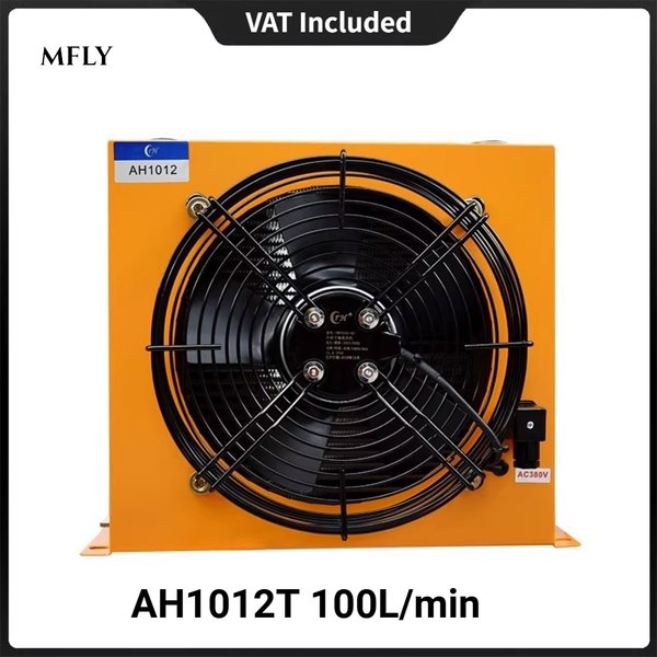 Refroidisseur d'air hydraulique 100L/min 120W, Radiateur d'huile refroidi par air, Refroidisseurs d'huile hydrauliques en aluminium 6000Kcal/h, AH1012T