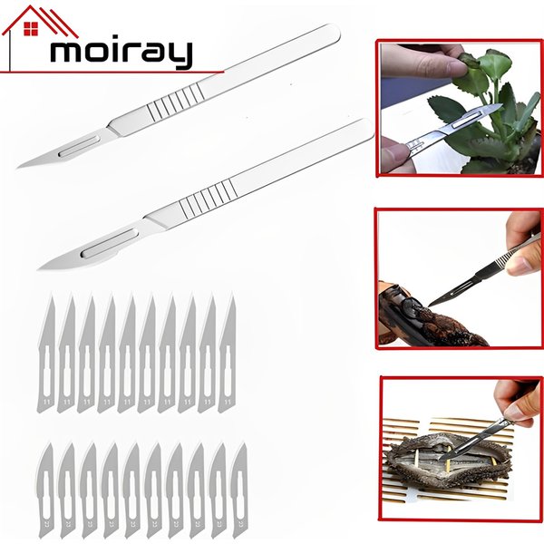 Neue chirurgische Skalpell klingen aus Kohlenstoffs tahl Griff Skalpell DIY Schneidwerk zeuge Leiterplatte Reparatur Tier chirurgisches Messer Drops hipping